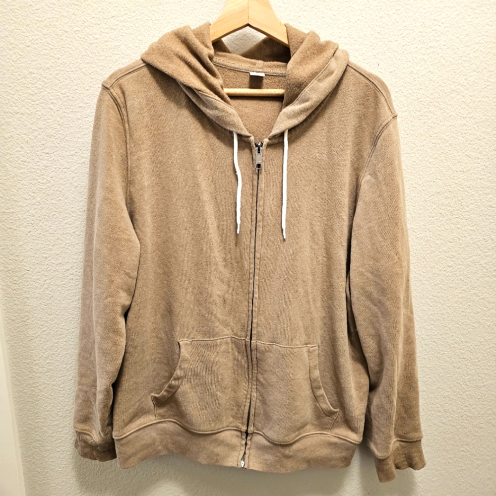 Old navy tan zip up hoodie